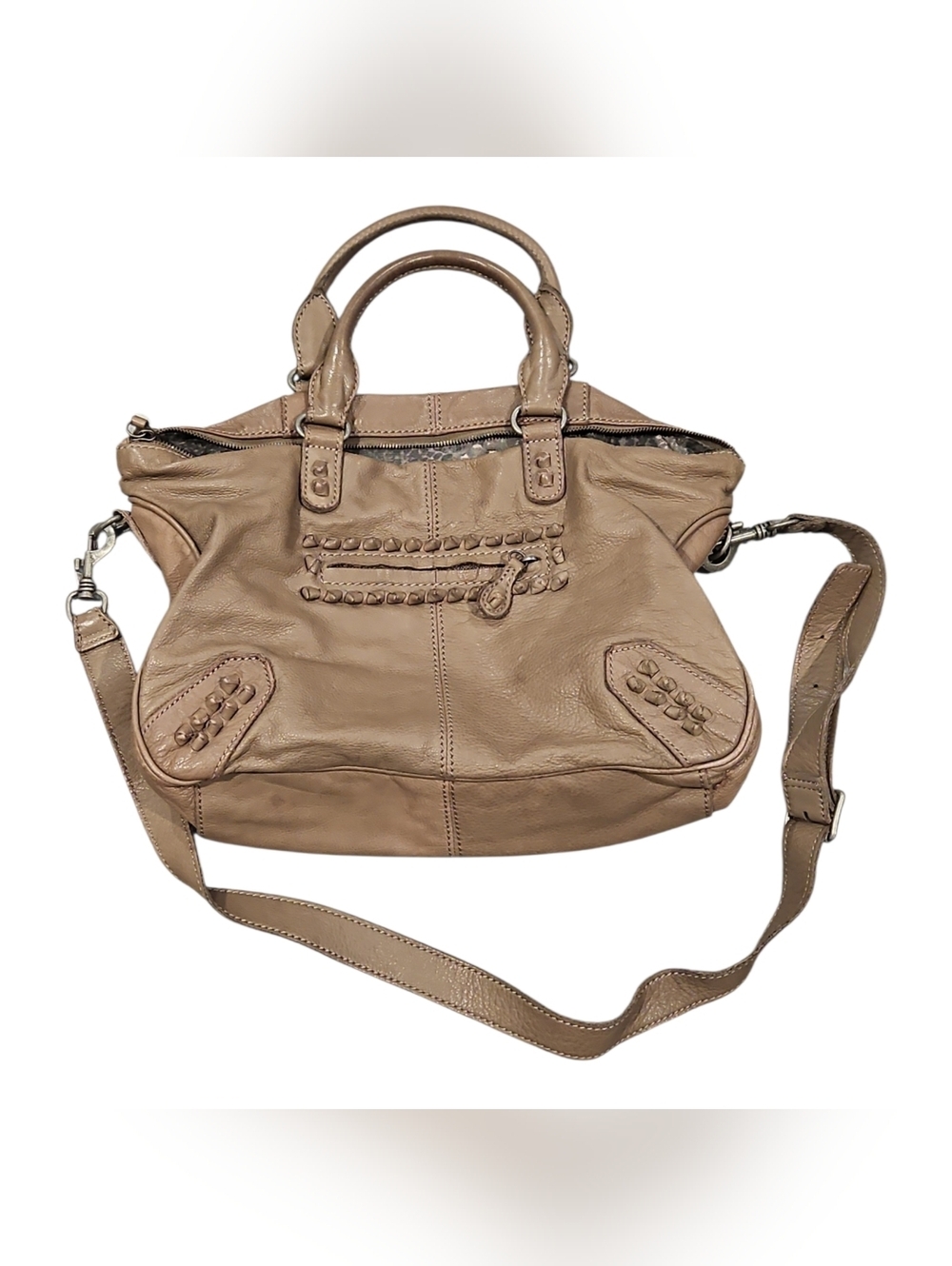 Liebeskind Paula D. Bag Leather Vintage Satchel Shoulder Bag